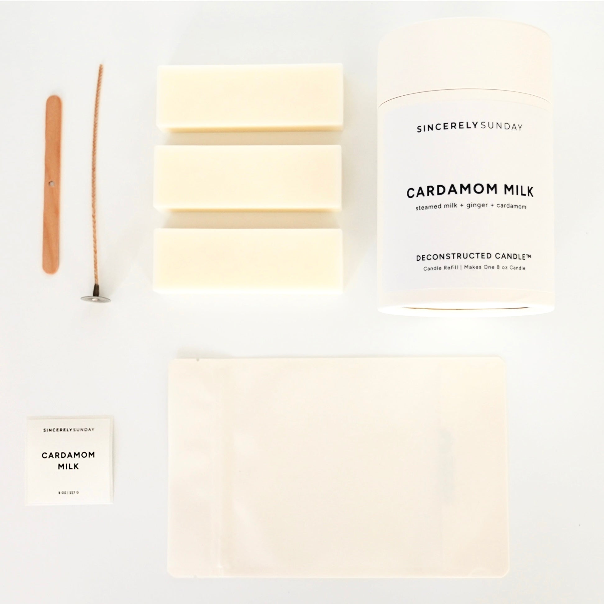 Cardamom Milk Deconstructed Candle | Candle Refill Kit