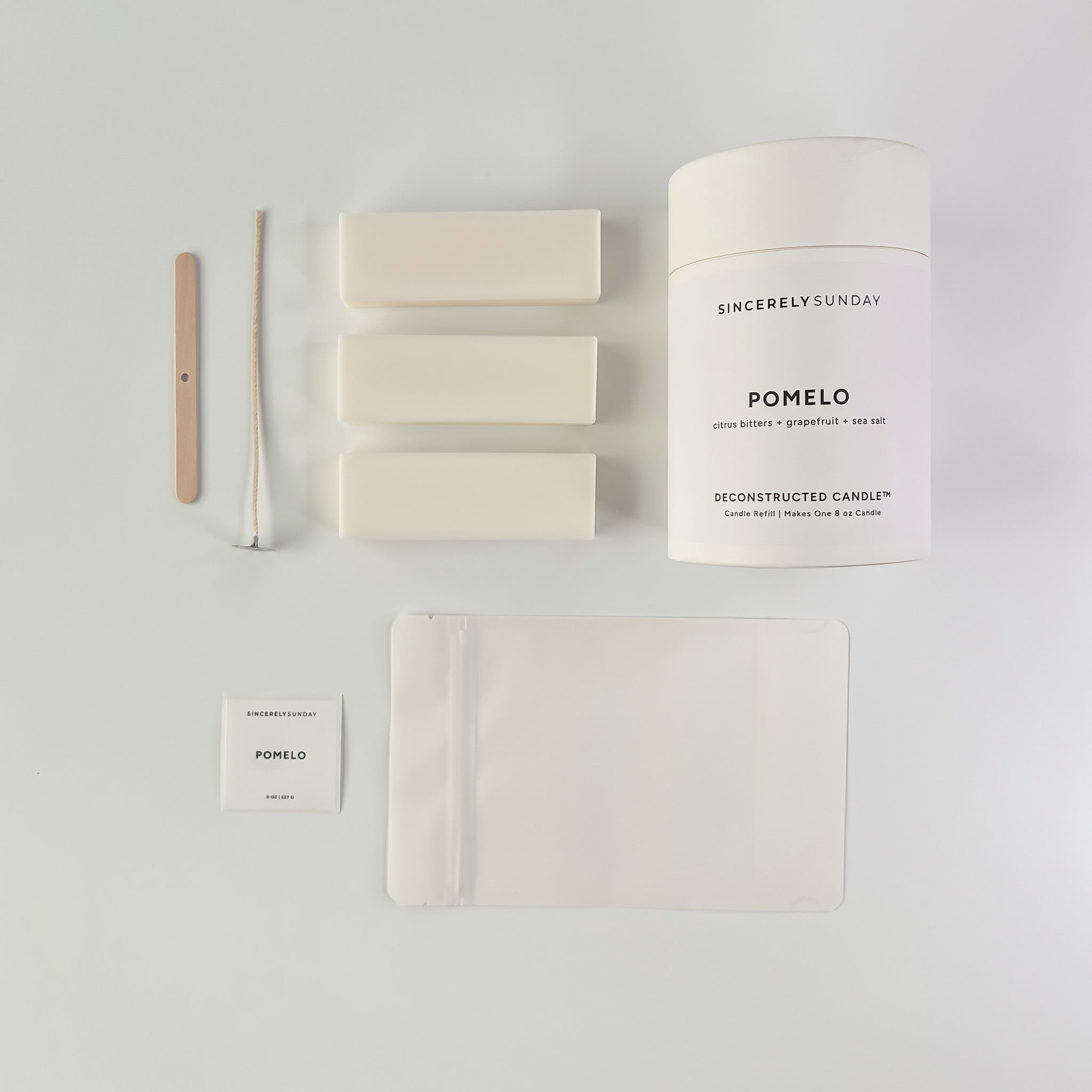 Pomelo Deconstructed Candle | Candle Refill Kit