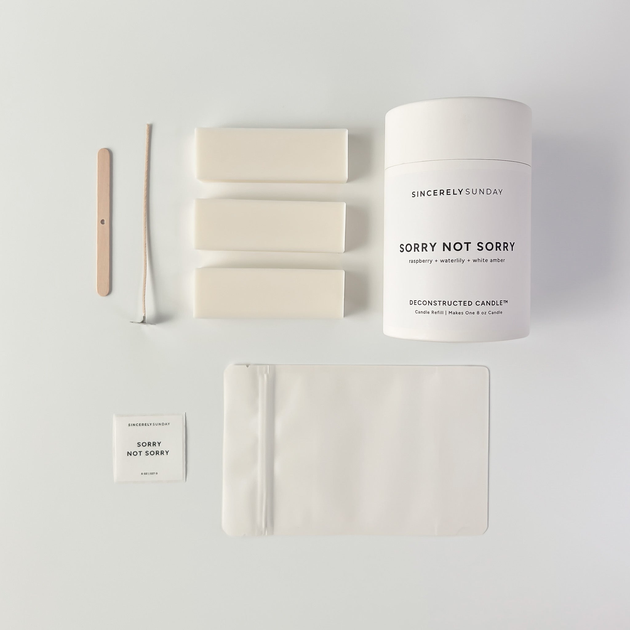 Sorry Not Sorry Deconstructed Candle | Candle Refill Kit
