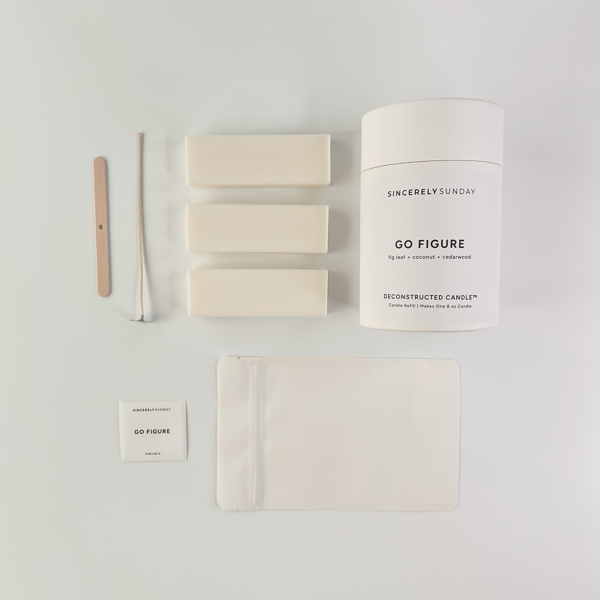 Go Figure Deconstructed Candle | Candle Refill Kit