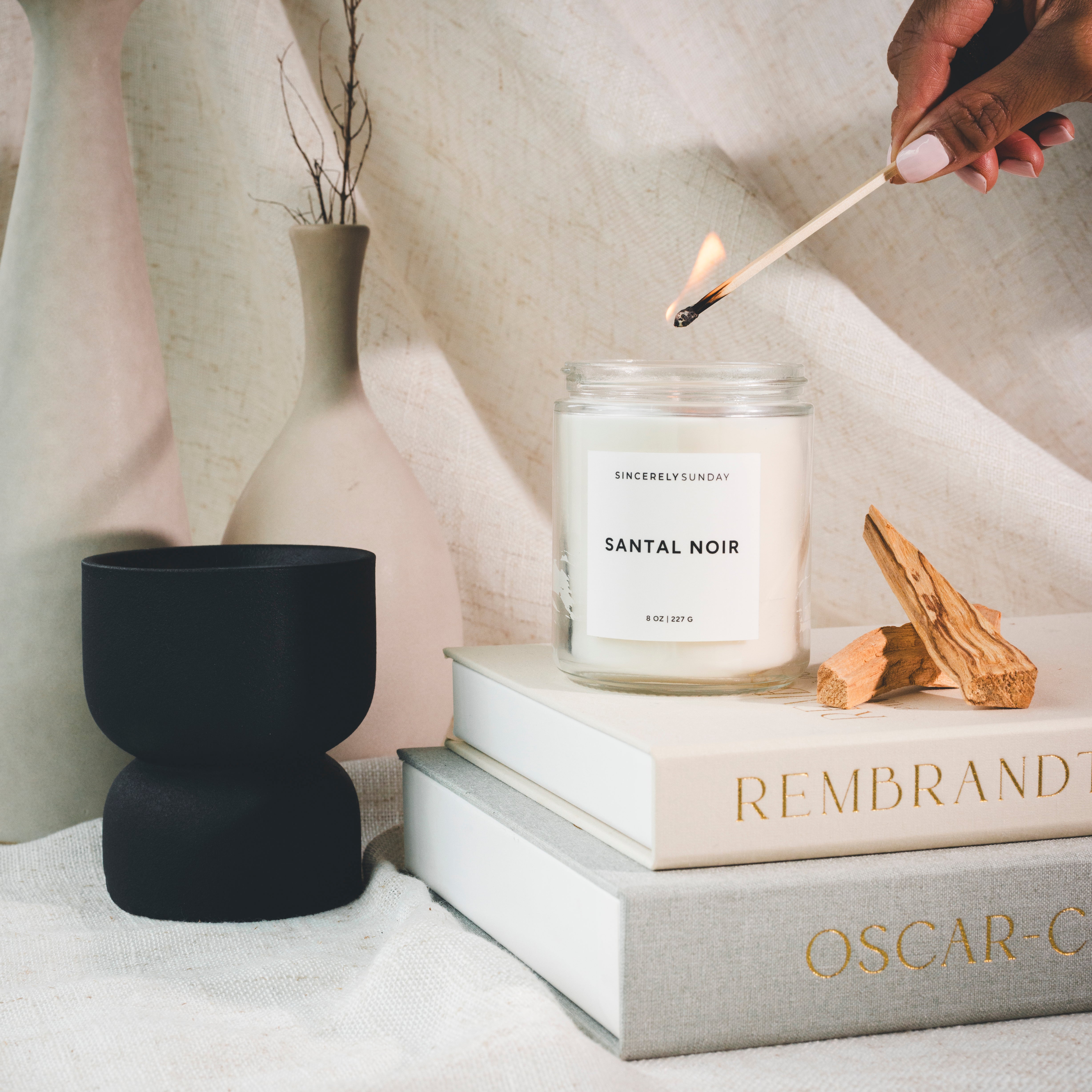 Santal Noir Deconstructed Candle | Candle Refill Kit
