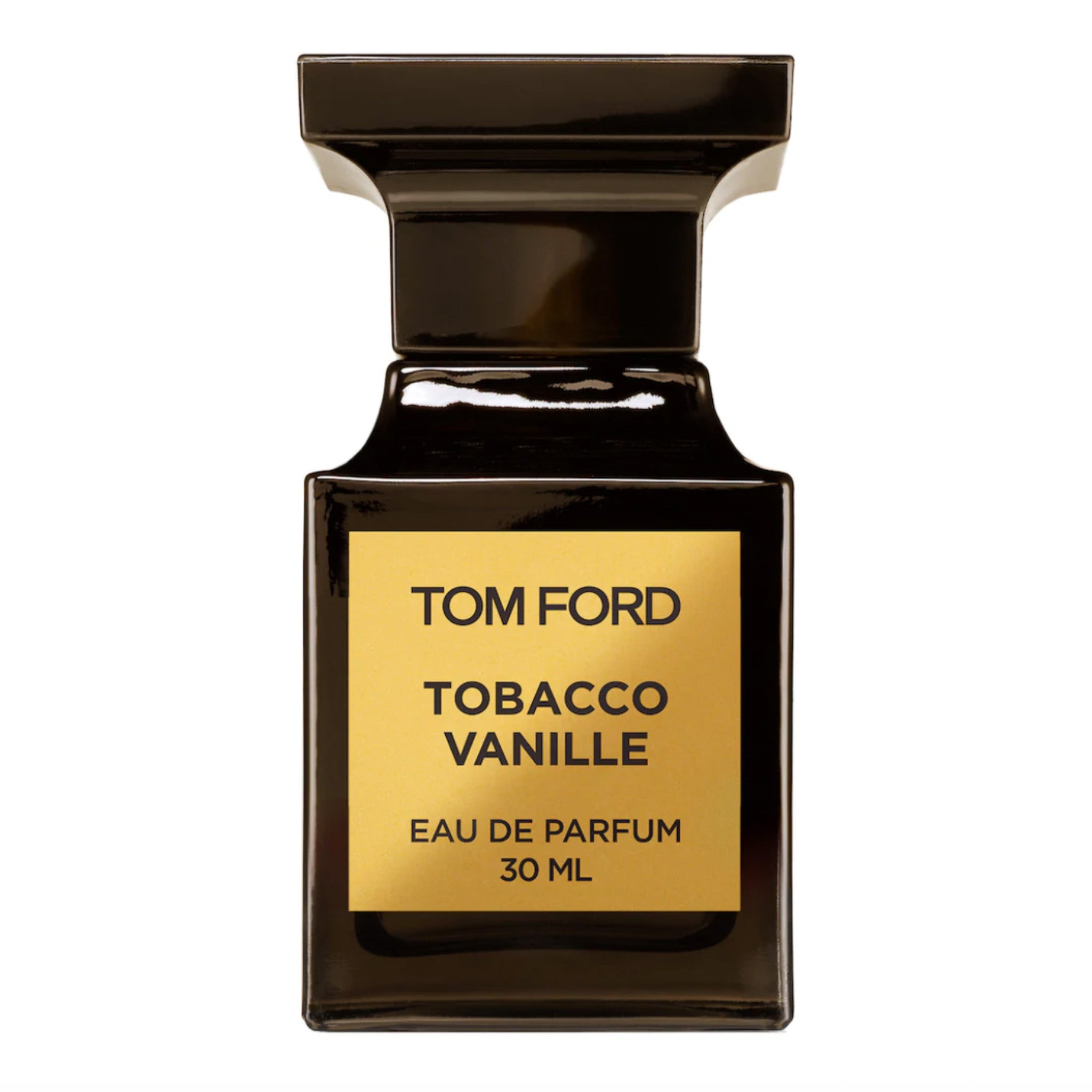 Tom Ford Tobacco Vanille eau de parfum bottle on a white background